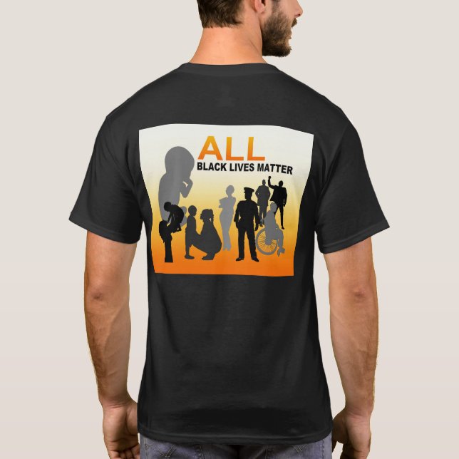 T-shirt Toutes les vies noires comptent (Dos)