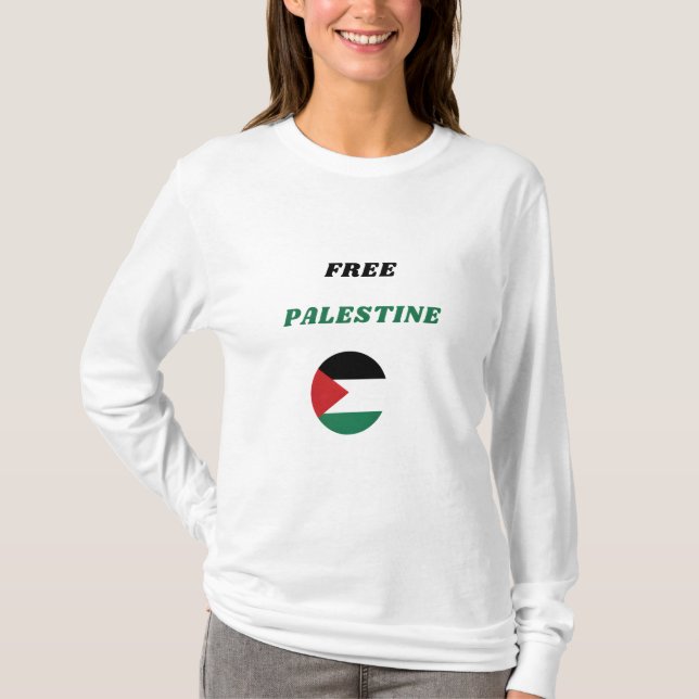T-shirt Toutes les vies sont égales1 : PALESTINE LIBRE Sol (Devant)