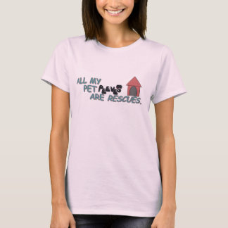 T-shirt Toutes Mes Peeves Pour Animaux De Compagnie Sont D