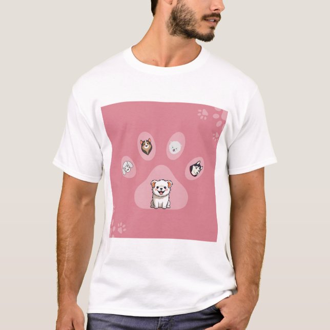 T-shirt Toutes races, un amour (Devant)