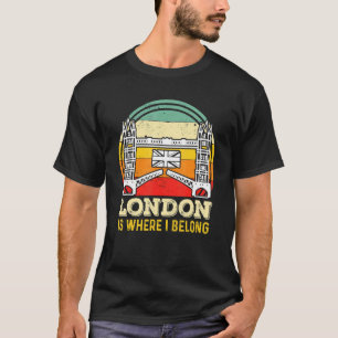T-shirt Tower Bridge Londres Grande-Bretagne Tamise Anglet