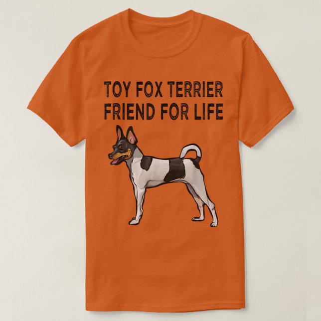 T-shirt Toy Fox Terrier Friend For Life Dog Friendship T-S (Design devant)