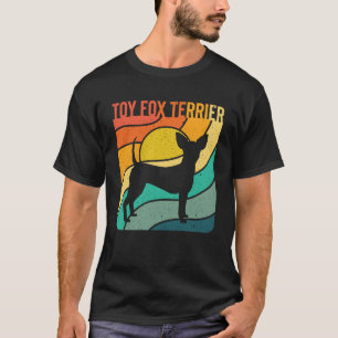 T-shirt Toy Fox Terrier Vintage Retro Dog maman papa