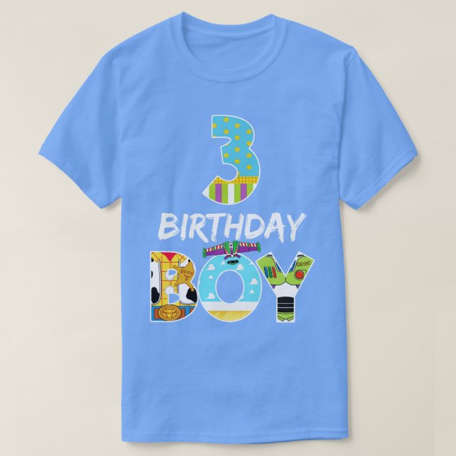 T-shirt Toy Funny 3ème Anniversaire Histoire Anniversaire  (Design devant)