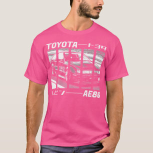 T-shirt Toyota Corolla Ae86 Levin Noir 'N Blanc 3 (Noir