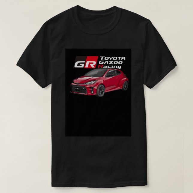 T-shirt TOYOTA GR YARIS - gazoo course rouge Poster (Design devant)