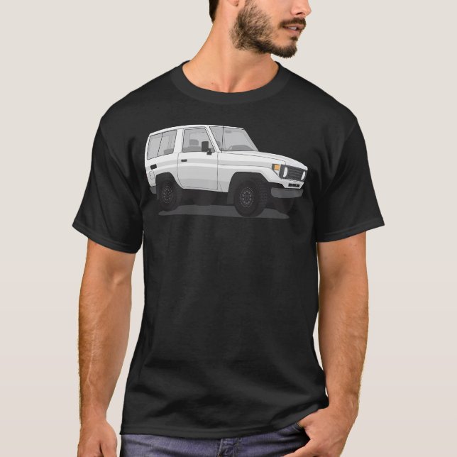 T-shirt Toyota Land Cruiser série 70 Bundera 1984-1990 (Devant)