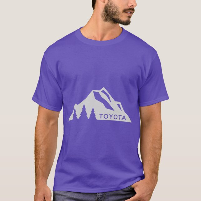 T-shirt Toyota Mountain Logo Version 3 White (Devant)