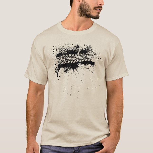 T-SHIRT TRACE DE PNEU (Devant)