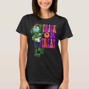T-shirt Trace ou traitement Halloween Zombie