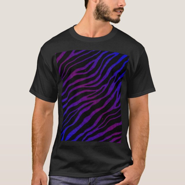 T-shirt Tracées SpaceTime arrachées - bleu/violet (Devant)