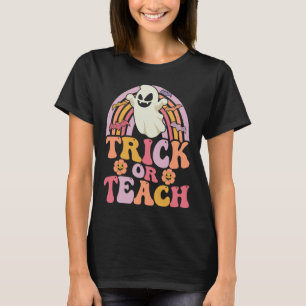 T-shirt Tracer ou enseigner Super Rainbow Ghost Halloween