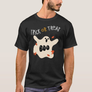 T-shirt Tracer ou traiter t fun design fantôme