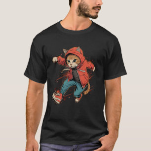 T-shirt Traceur Chat sur Parkour