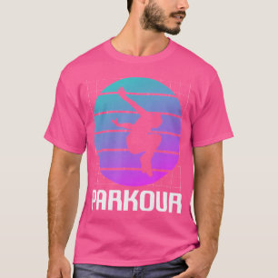 T-shirt Traceur de Parkour Classique Rétro Vintage