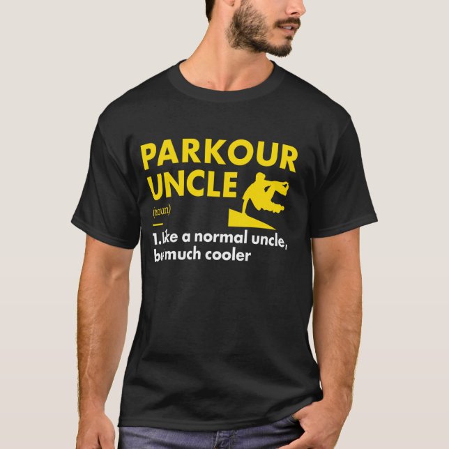 T-shirt Traceur Oncle Définition Parkour (Devant)