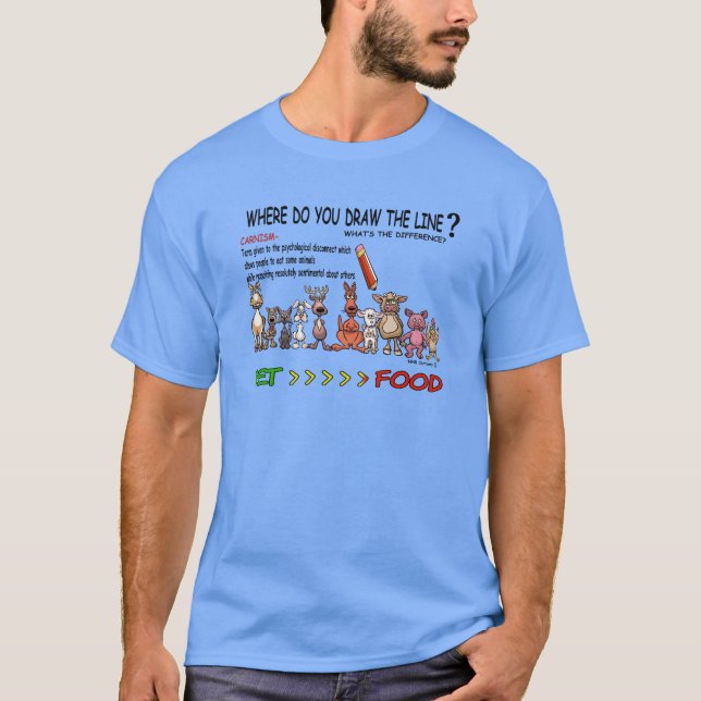 T-SHIRT TRACEZ LA LIGNE CARNISM (Devant)