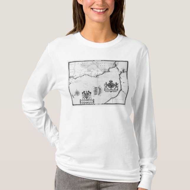 T-shirt Tracez No.8 montrant l'itinéraire de la flotte (Devant)