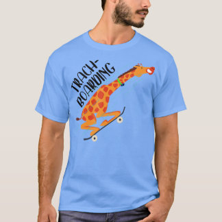 T-shirt Trach Boarding Funny Giraffe Tracheostomy Lauréats
