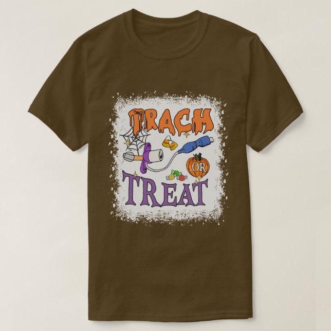 T-shirt Trach Ou Traitement Infirmière Respiratoire Thérap (Design devant)