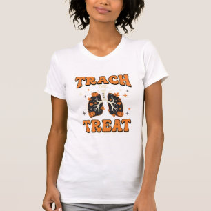 T-shirt Trach ou Treat Halloween Design Respiratoire