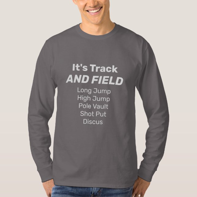 T-shirt Track AND FIELD - les lanceurs et les cavaliers so (Devant)