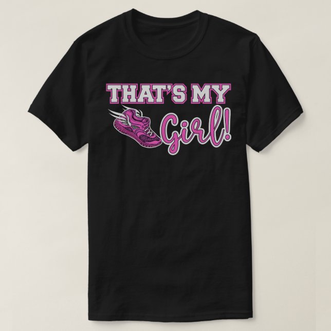 T-shirt Track and Field Mom That's My Girl High School Spo (Design devant)