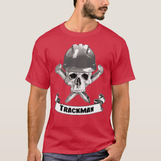 T-shirt Trackman Skull and Spikes Crossbones