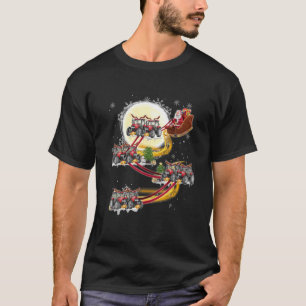 T-shirt Tracteur à équitation Santa Claus de Noël Tract