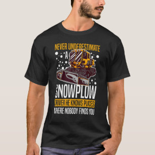 T-shirt Tracteur à neige Machine Camion Chauffeur Chauffeu