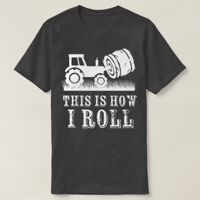 T-shirt Tracteur agricole C'Est Comme Ça Que Je Roule Farm (Design devant)
