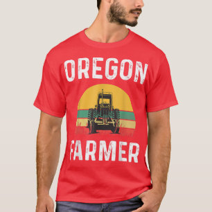 T-shirt Tracteur agricole de l'Oregon Lover Blé Graine Agr