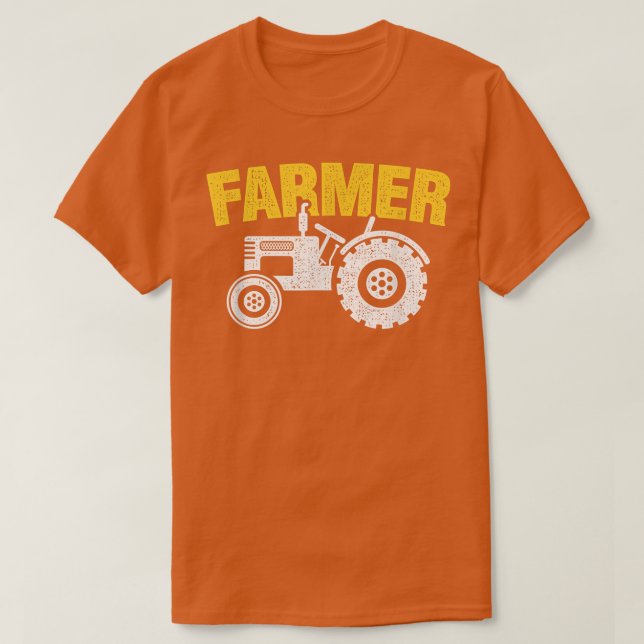 T-shirt Tracteur agricole en détresse (Design devant)