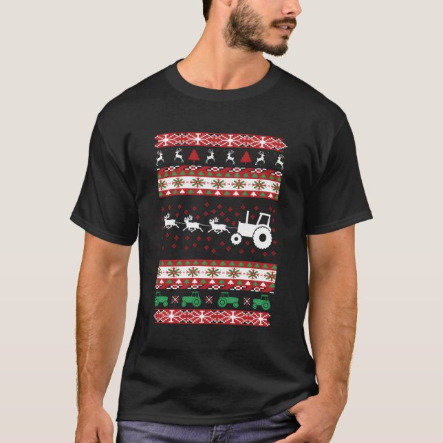 T-shirt Tracteur agricole laid (Devant)