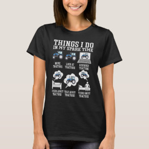 T-shirt Tracteur Agricole Que Je Fais Dans Mon Temps De Re
