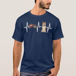 T-shirt Tracteur agricole Shiba Inu Amoureux des chiens He