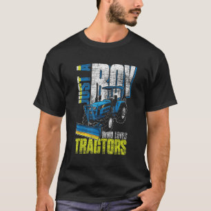 T-shirt Tracteur Agriculture Hommes Garçons Fermier pour e