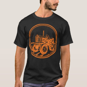 T-shirt Tracteur Alis Chalmers Wd45 de style agricole vint