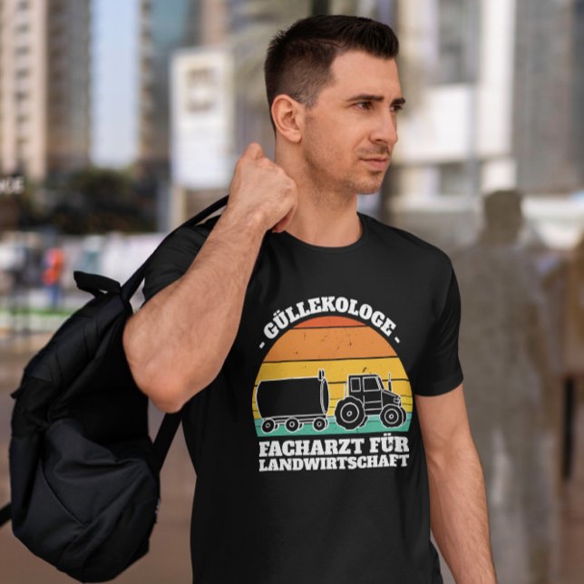 T-shirt Tracteur avec devis allemand (Créateur téléchargé)