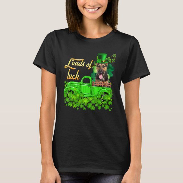T-shirt Tracteur Chance Allemande Saint Patrick Shepherd (Devant)