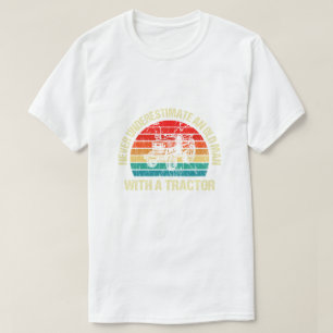 T-shirt Tracteur Cool Pour Papy Conducteur De Tracteur Agr