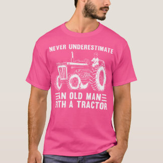 T-shirt Tracteur Cool Pour Papy Hommes Conducteur De Tract