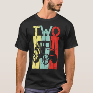 T-shirt Tracteur de 2 ans Deuxième anniversaire 2e anniver