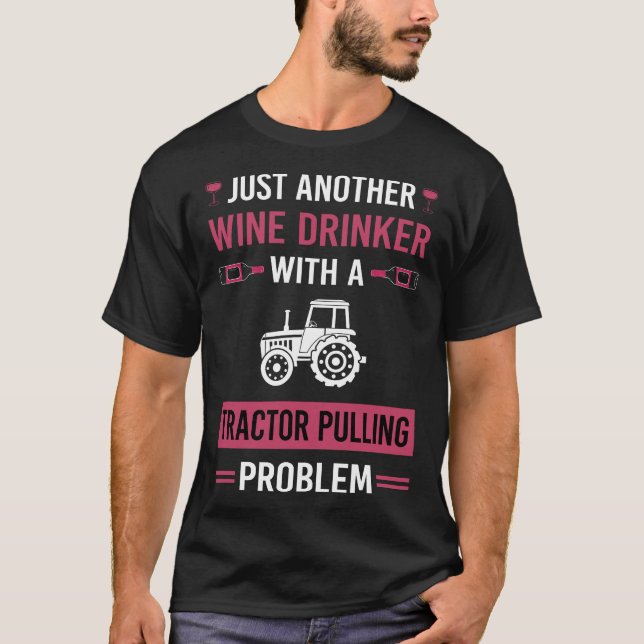 T-shirt Tracteur de boisson à vin Pulling (Devant)