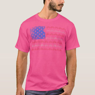 T-shirt Tracteur de fermier Drapeau américain Ferme patrio