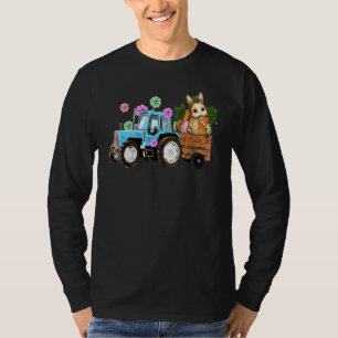 T-shirt Tracteur de lapin mignonne ferme Carottes de chass