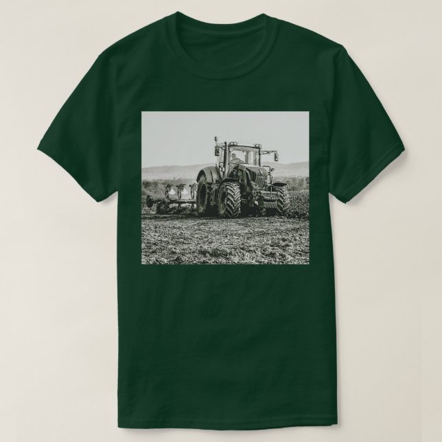 T-shirt Tracteur de pliage dans Surrey Hills UK (Design devant)
