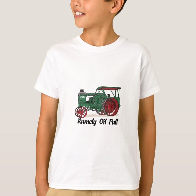T-shirt Tracteur de traction d'huile de Rumely (Devant)
