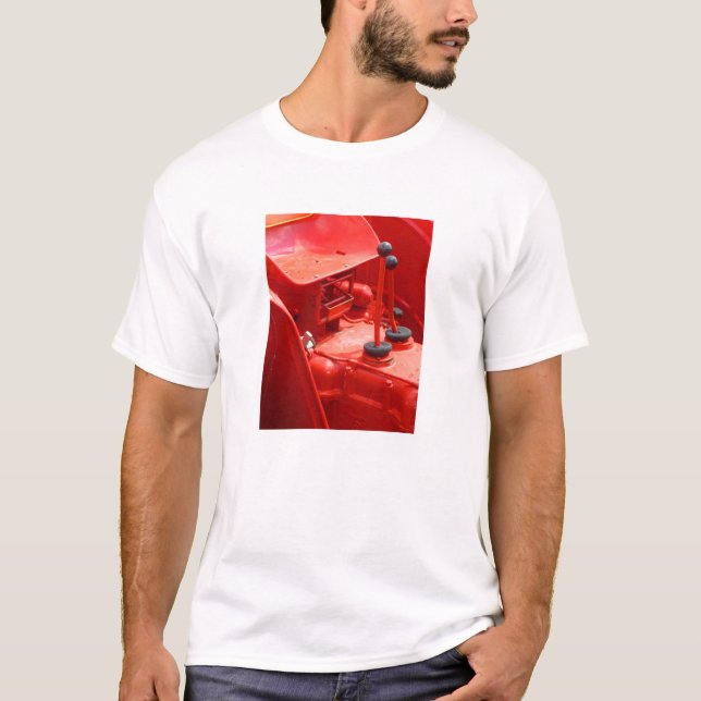 T-shirt Tracteur du brun 880 de David (Devant)
