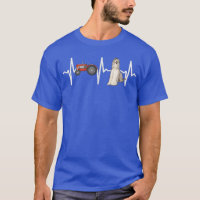 Tracteur fermier Afghan Hound Heartbeat Amoureux d